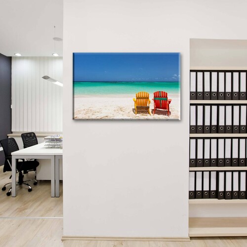 Cuadro Decorativo Canvas Paraiso tropical, Caribe 135x90