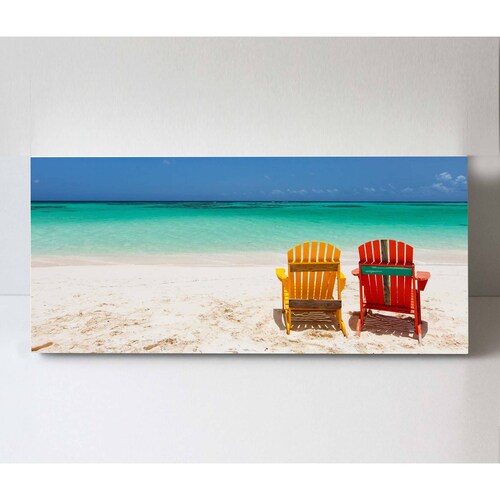 Cuadro Decorativo Canvas Paraiso tropical, Caribe 180x90