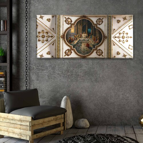 Cuadro Decorativo Canvas Iglesia San Juan Bautista 80x40