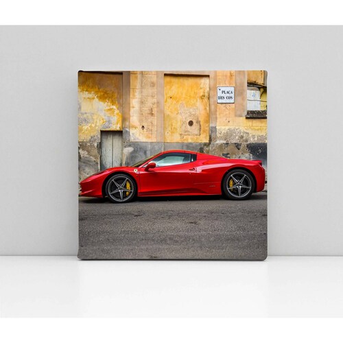 Cuadro Decorativo Canvas Ferrari 488 en Mallorca 30x30