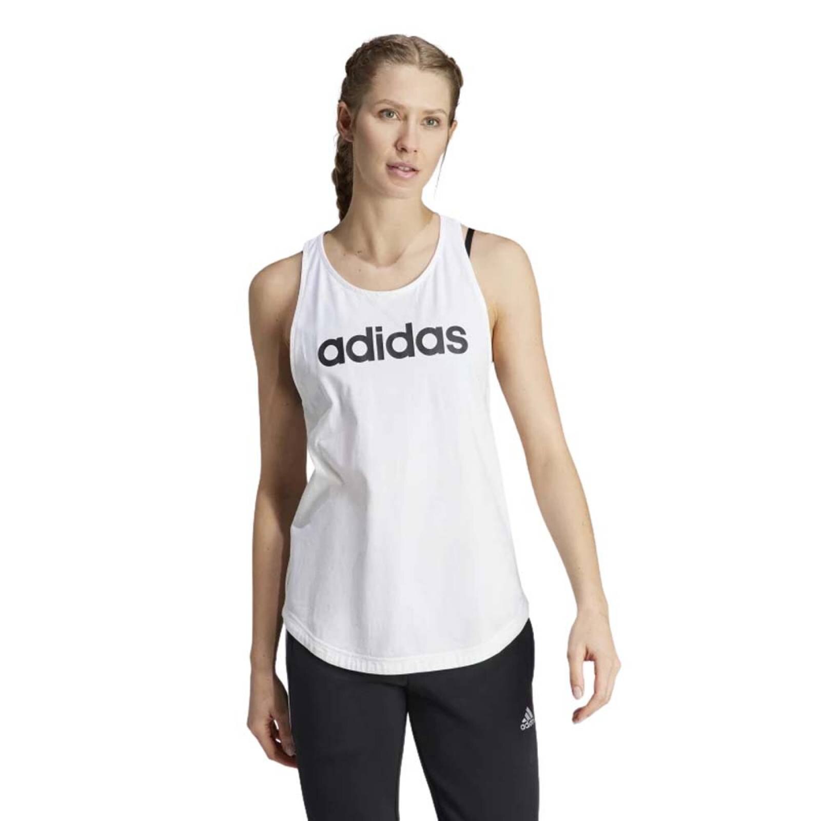 Playera adidas blanca online mujer