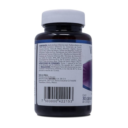 Multivitamínico Naturex Vitrex G Frasco Con 30 Capsulas 