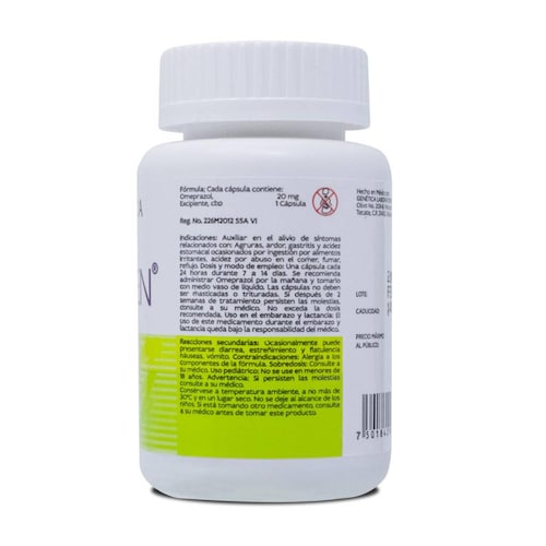 Omygen, Frasco Con 60 Capsulas, Genetica 