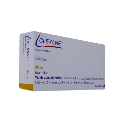 Clexane Sol. Iny. Caja Con 2 Jeringas Con Dispositivo De Seguridad 40 Mg / 0.4 Ml 
