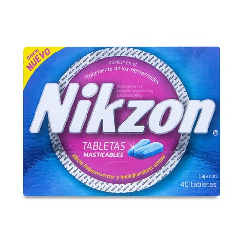 Nikzon, 40 Tabs Maticables. Genomma Laboratories 