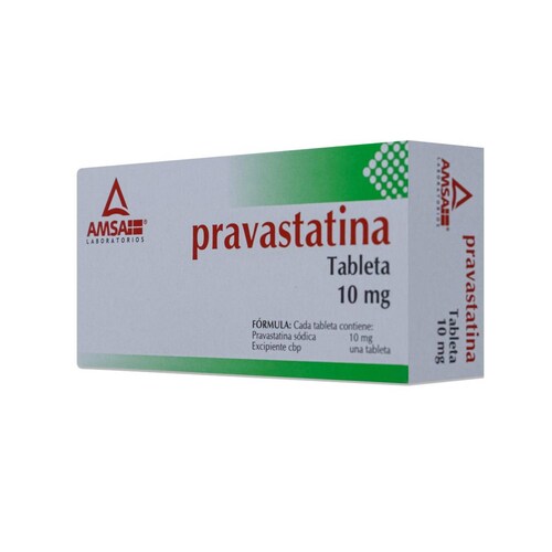 Pravastatina 10 Mg 30 Tabs Amsa 