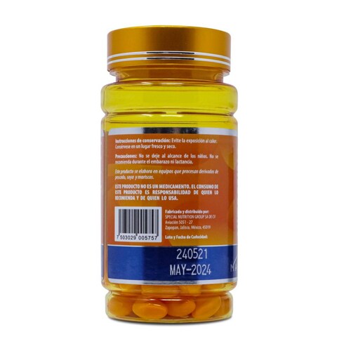 Vitamina D3, Frasco Con 60 Capsulas, Maklen 