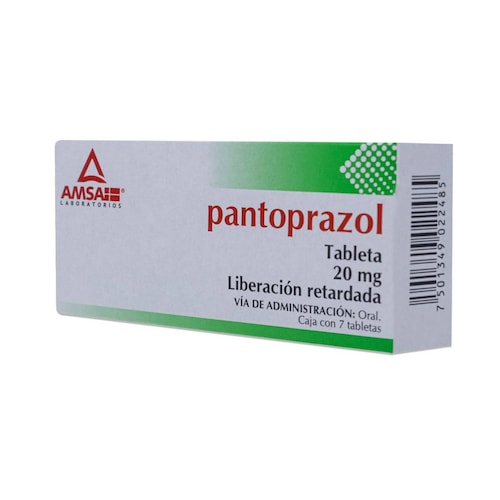 Pantoprazol 7 Tabs 20 Mg Amsa 