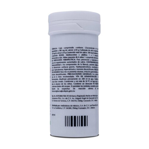 Calcio Efev 12 Tab 500 Mg Amsa 