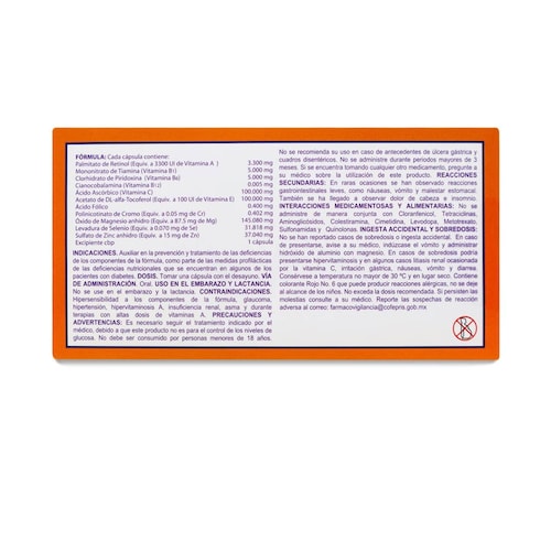 Anavit Vytaminas Para Diabeticos 