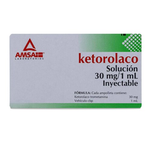 Ketorolaco 3 Amp 30 Mg/ Ml 