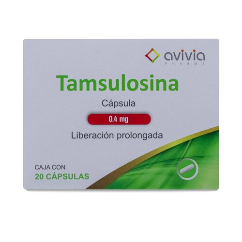 Tamsulosina Amsa 20 Caps 0.4 Mg 