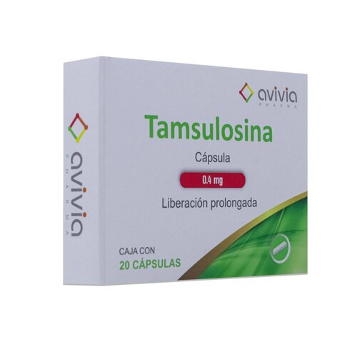 Tamsulosina Amsa 20 Caps 0.4 Mg 