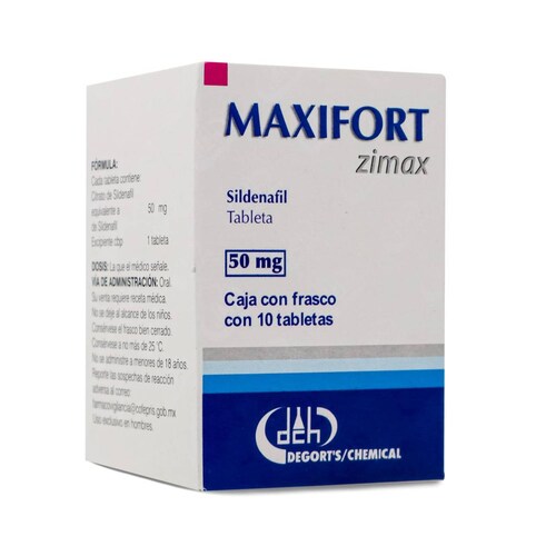 Sildenafil Maxifort Zimax 10 Tabs 50 Mg Degorts Chemical 