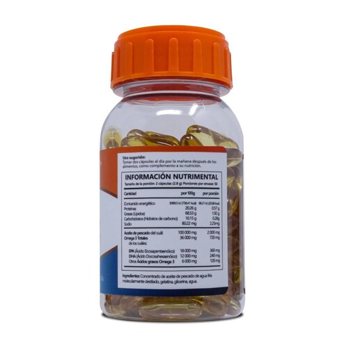 Omega 3 Premium, Frasco Con 100 Caps, Pharmadan 