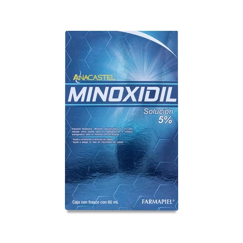 Anacastel Minoxidil Solucion Topica 5% Frasco Con 60 Ml 