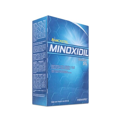 Anacastel Minoxidil Solucion Topica 5% Frasco Con 60 Ml 