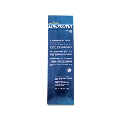 Anacastel Minoxidil Solucion Topica 5% Frasco Con 60 Ml 