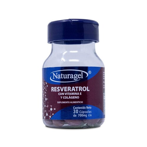Multivitaminico Naturagel Resveratrol Con Vitamina E Y Colageno 30 Caps De 700 Mg C/U 