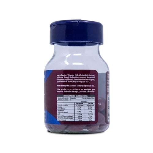 Multivitaminico Naturagel Resveratrol Con Vitamina E Y Colageno 30 Caps De 700 Mg C/U 