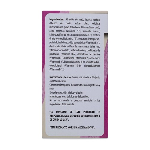 Natruvit Mujer, Frasco Con 30 Tabletas, Swiss Natural 