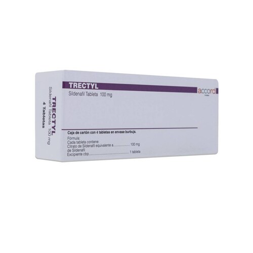Sildenafil Trectyl, 4 Tabletas De 100 Mg, Accord Farma 