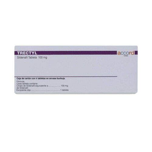Sildenafil Trectyl, 4 Tabletas De 100 Mg, Accord Farma 