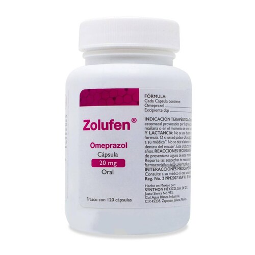 Zolufen Omeprazol 120 Caps 20 Mg 
