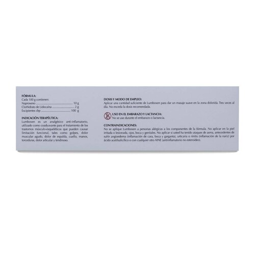Lumboxen, Tubo Con 35 G, Maver 