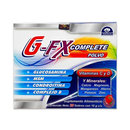 Suplemento alimenticio Naturatech G Fx Complete Polvo 20 Sobres Con 10 G C/U 
