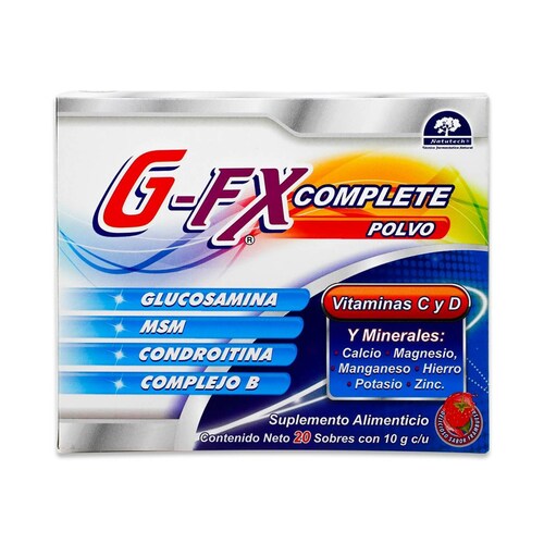 Suplemento alimenticio Naturatech G Fx Complete Polvo 20 Sobres Con 10 G C/U 