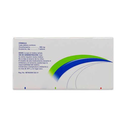 Oxcarbazepina Psicofarma Caja Con 20 Tabletas 300 Mg 