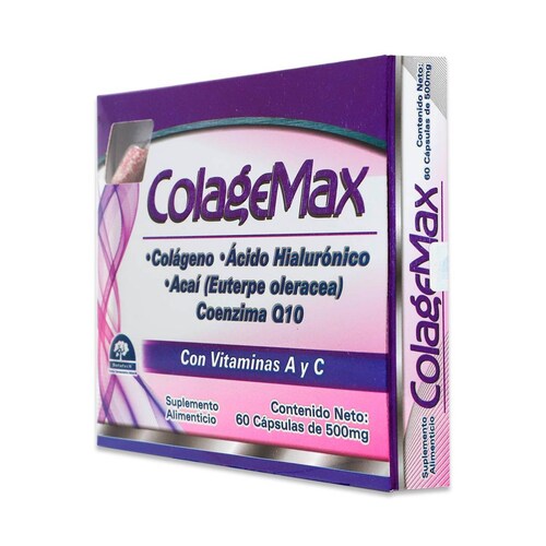 Suplemento alimenticio Natutech Colagemax 60 Capsulas De 500 Mg 