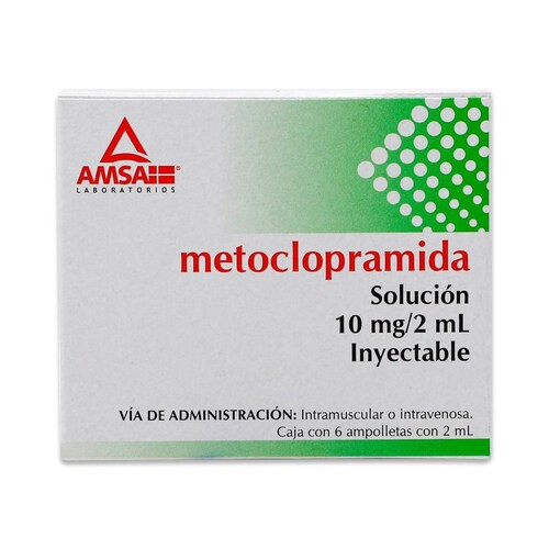 Metoclopramida Amsa Solución 10 Mg Inyectable 