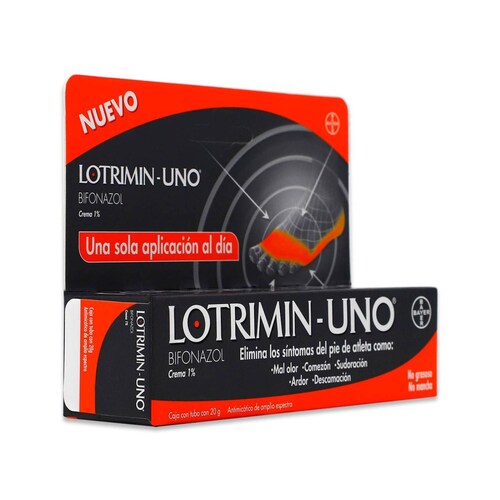 Crema antimicótica Bayer Lotrimin Uno Bifonazol Tubo Con 20 G 