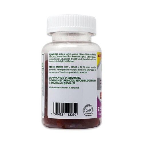 Suplemento alimenticio Grisi Farma Cboost Gummies Colágeno Frasco Con 90 Gomitas de 2g c/u 