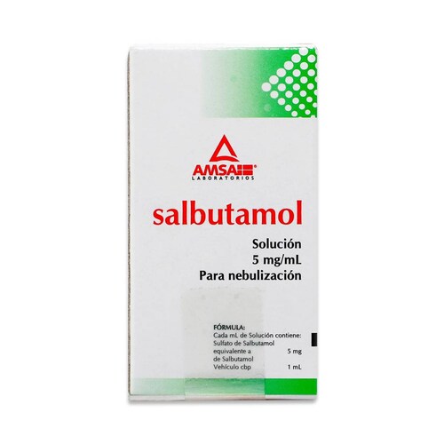 Salbutamol Amsa Solucion Para Nebulizacion 5 Mg 