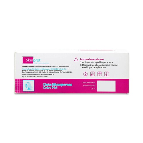 Cinta Microporosa Skinprot Color Piel 1.25 Cm X 5 Mm Cont 24 Rollos 