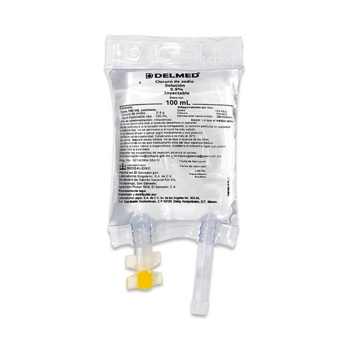 Solucion Cloruro De Sodio 0.9% 100 Ml, Delmed 