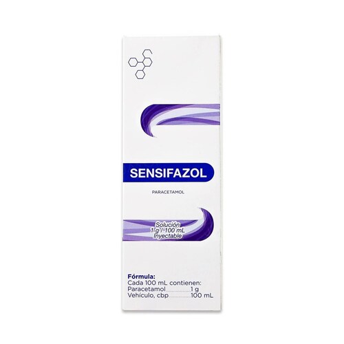 Sensifazol Jayor Paracetamol 1 G / 100 Ml Inyectable Frasco Con 100 Ml 