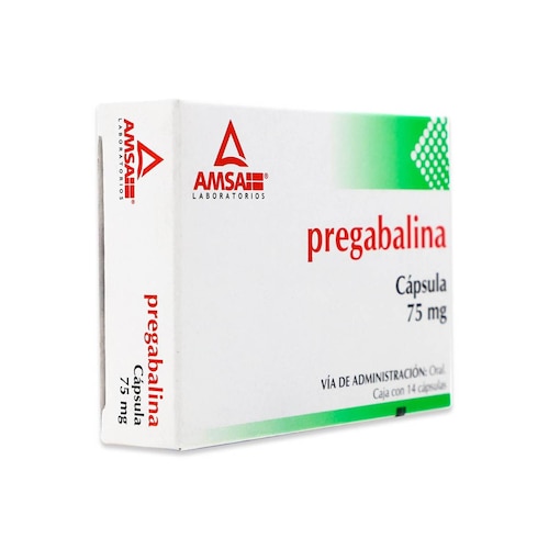 Pregabalina Amsa Caja Con 14 Cápsulas 75 Mg 