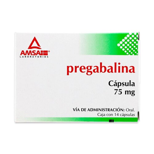 Pregabalina Amsa Caja Con 14 Cápsulas 75 Mg 