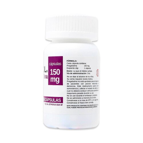 Gabadiol Pregabalina Sbl 60 Cápsulas 150 Mg 
