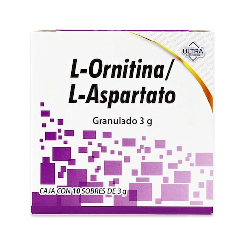 L ORNITINA L ASPARTATO 10 SOB/3G Laboratorio ULTRA protector hepatico (HEPA-MERZ GENERICO) 