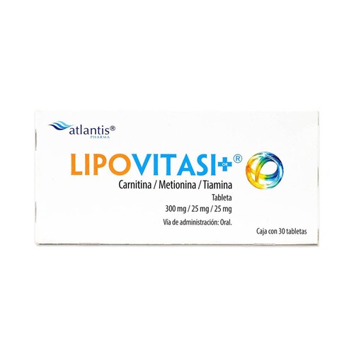 Complemento Altantis Pharma Lipovitasi+ Carnitina/Metionina/Tiamina 30 Tabletas 