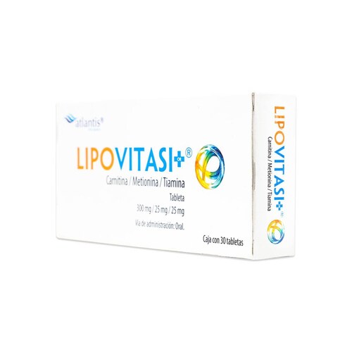 Complemento Altantis Pharma Lipovitasi+ Carnitina/Metionina/Tiamina 30 Tabletas 