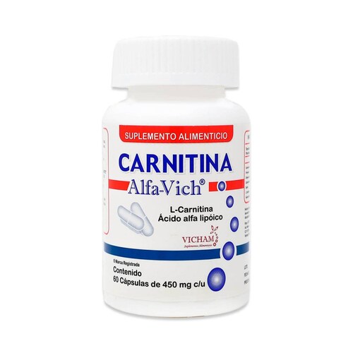Suplemento Vicham Carnitina 60 Caps 450Mg Alfa Vich 