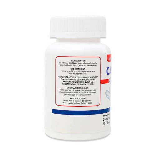 Suplemento Vicham Carnitina 60 Caps 450Mg Alfa Vich 
