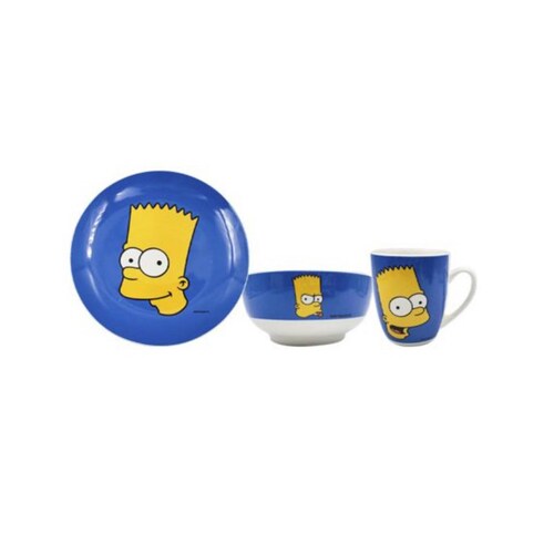 Vajilla De Los Simpsons De Porcelana 12 Piezas