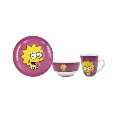 Vajilla De Los Simpsons De Porcelana 12 Piezas
